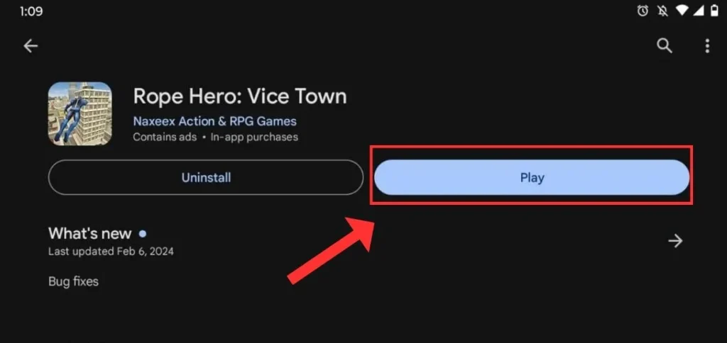 Rope Hero Vice Town on pc step 6